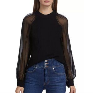 Veronica Beard Lucienne Mixed Media Pullover (NWT)